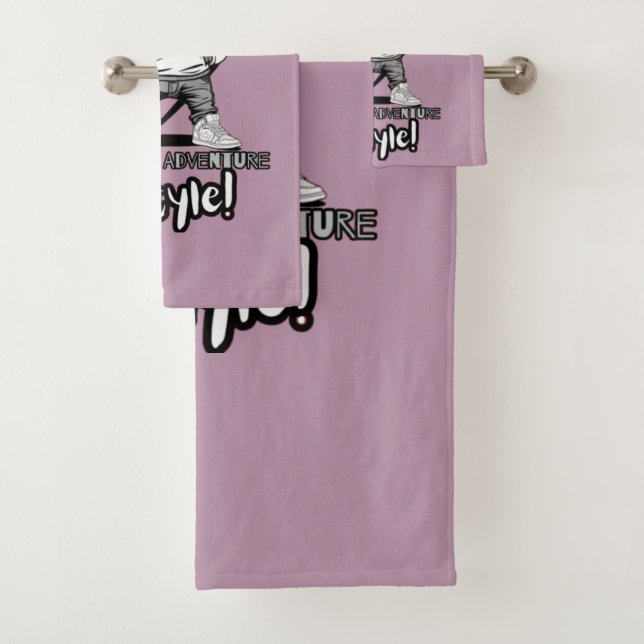 Stilvolle Paws: Trendy Chihuahua Vibes Badhandtuch Set (Insitu)