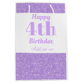 Stilvolle personalisierte 4. Geburtstagsgeschenke Mittlere Geschenktüte