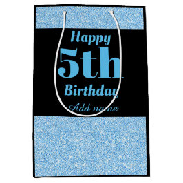 Stilvolle personalisierte 5. Geburtstagsgeschenke Mittlere Geschenktüte