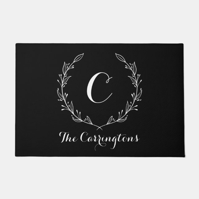 Stilvolle Personalisierte Frontmatte | groß Fußmatte (Vorderseite)