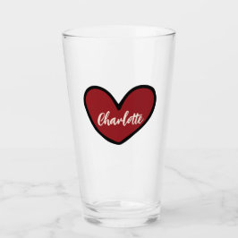 Stilvolle Personalisierte Geschenkidee Sweet Heart Glas