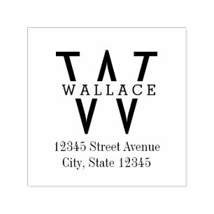 Stilvolle Personalisierte Gummi-Briefmarke Permastempel