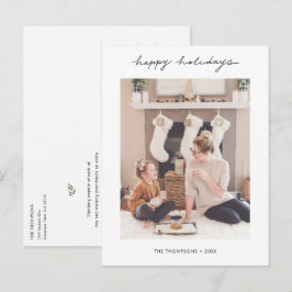 Stilvolle Personalisierte Holiday Postkarte mit Fo