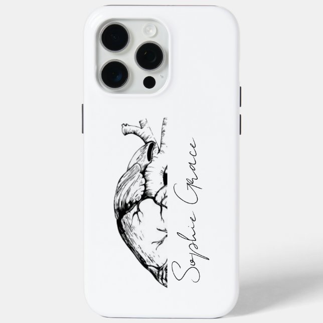 Stilvolle Personalisierte iPhone Case mit Foto & T (Rückseite)