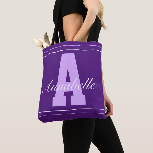 Stilvolle personalisierte Typografie-Tasche (Von Nahem)