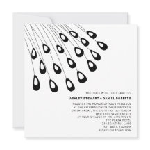 Stilvolle Pfauenfeathers Moderne Hochzeit