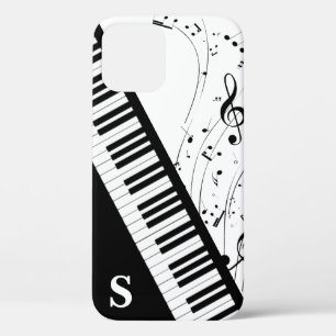 Stilvolle Piano Keyboard Musiknoten Monogram Case-Mate iPhone Hülle