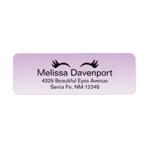 Stilvolle Pink & Black Eyelashes auf Lila Glanz