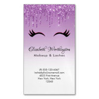 Stilvolle Pink & Black Eyelashes beim Drippen von 