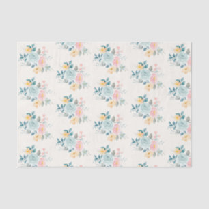 Stilvolle Pink & Blue Blume Bouquet Seidenpapier