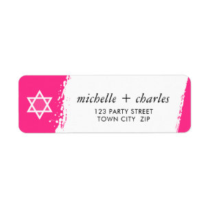 Stilvolle Pinselstriche, hellrosa, STAR ODER DAVID