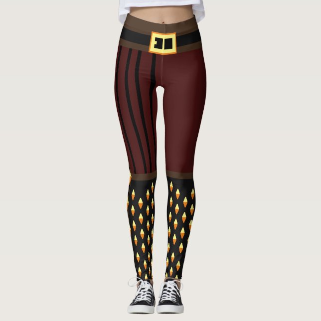 Stilvolle Pirate Halloween-Kostüme Leggings (Vorderseite)