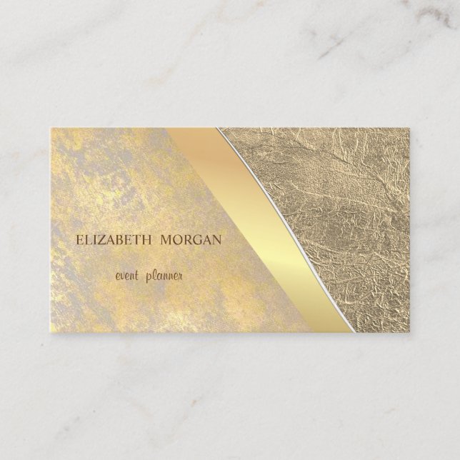 Stilvolle Profi-Imitate Gold Visitenkarte (Vorderseite)