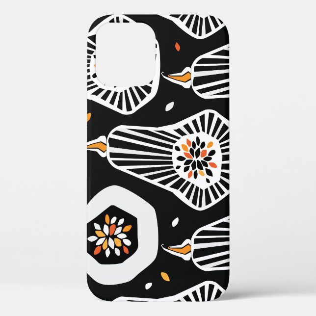 Stilvolle Pumpkins Saatgut: Nahtloses Design Case-Mate iPhone Hülle (Rückseite)