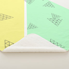 Stilvolle Pyramid Triangle Geometry Pastel Sherpadecke