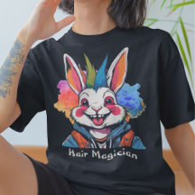 Stilvolle Rabbit-Geschenke für Friseur-Friseur-Sty