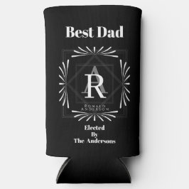 Stilvolle Rahmen Schwarz Monogram Selters Dosenkühler