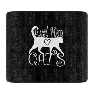 Stilvolle Real Men Liebe Cats Schneidebrett
