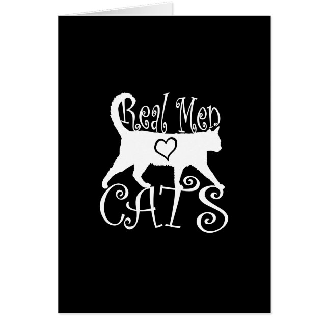 Stilvolle Real Men Liebe Schwarze Dekoration (Vorne)