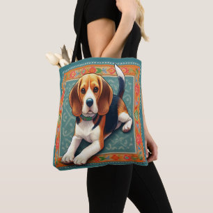 Stilvolle realistische 3D-Beagle Hunde farbenfrohe