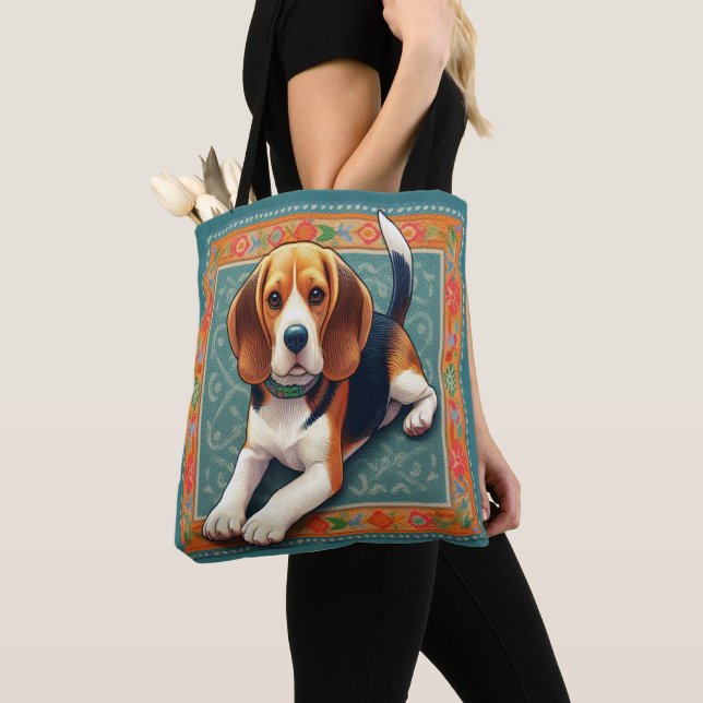 Stilvolle realistische 3D-Beagle Hunde farbenfrohe (Von Nahem)