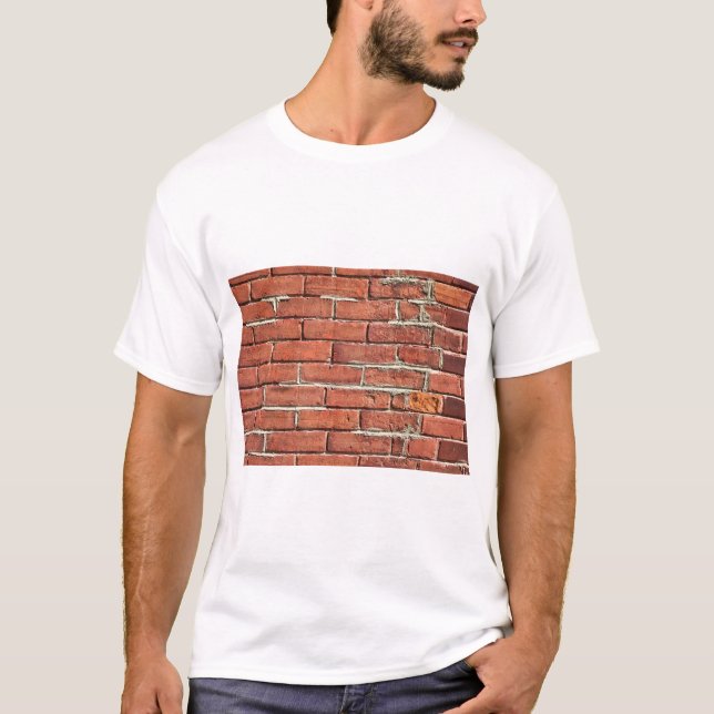 Stilvolle Red Brick Urban Wall T-Shirt (Vorderseite)