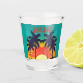 Stilvolle RELAX Retro Tropical Cooler Schnapsglas