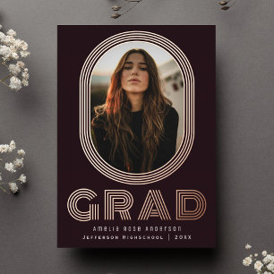 Stilvolle Retro Abschluss Foto Ankündigung