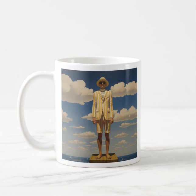 Stilvolle Retro Beachwear Striking Summer Fashion Kaffeetasse (Links)