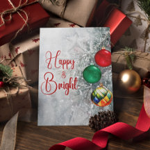 Stilvolle Retro-farbige Ornamente Weihnachtsbaum