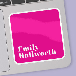 Stilvolle Retro Moderne Schrift   bearbeitbares Ro Aufkleber