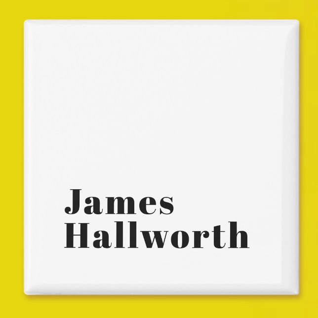 Stilvolle Retro Moderne Schrift | bearbeitbares Sc Magnet (Von Creator hochgeladen)