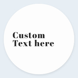 Stilvolle Retro Moderne Schrift | bearbeitbares Sc Runder Aufkleber