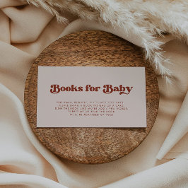 Stilvolle Retro Pink Baby Dusche Reservierung Kart Begleitkarte