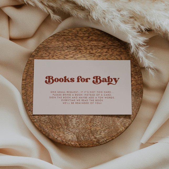 Stilvolle Retro Pink Baby Dusche Reservierung Kart Begleitkarte (Von Creator hochgeladen)