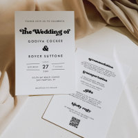 Stilvolle Retro-Schwarz-Weiß-Hochzeit