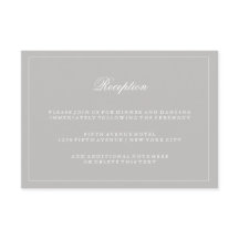 Stilvolle Rezeption in Soft Gray