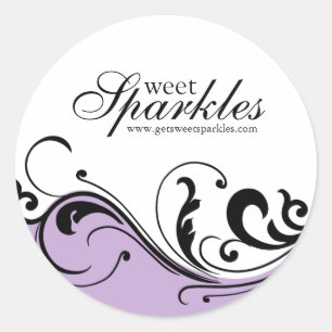 Stilvolle Rolle-verpackenaufkleber Runder Aufkleber