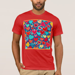Stilvolle Romance: Chic Hearts Elegance T-Shirt