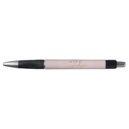 Stilvolle rosa Gold Signature Script Monogram Kugelschreiber