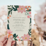 Stilvolle Rosa Grüner Garten Blumenzwiebelgarten Einladung<br><div class="desc">Stilvolle Rosa Grüner Garten Blumengarten Einladung zur Hochzeit mit Streifen zurück</div>