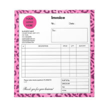 Stilvolle rosa Leopard-Druckrechnung