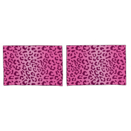 Stilvolle Rosa Leopard Print Kissenbezug