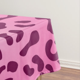Stilvolle Rosa Leopard Print Tischdecke