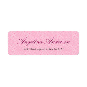 Stilvolle Rosa Muster Handschrift Moderne Feminine