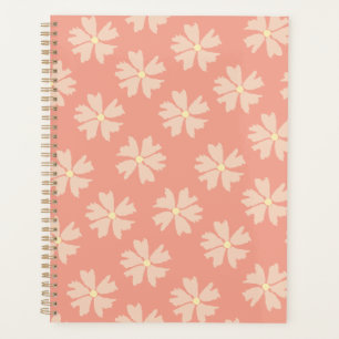 Stilvolle Rosa Rose Blumenmuster Rosa Pink Planer