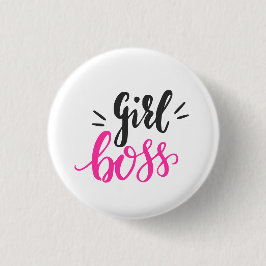 Stilvolle rosa schwarze Taste für Girl Boss mit ei Button