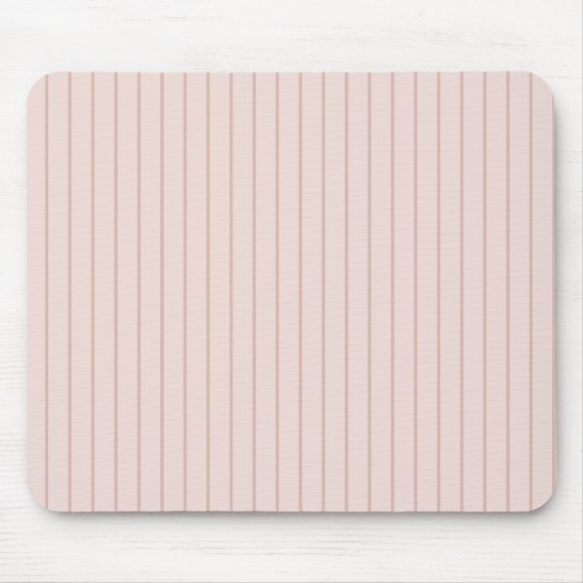 Stilvolle rosa Streifen Mousepad (Vorne)