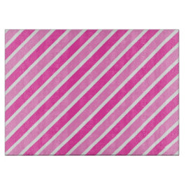 Stilvolle, rosa und weiße Weihnachtsstreifen Schneidebrett
