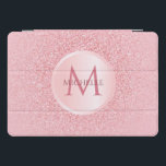 Stilvolle Rose Gold Glitzer Template Trendy Girly iPad Pro Cover<br><div class="desc">Stilvolle Rose Gold Glitzer Template Trendy Girly Monogram Elegant Modern iPad Smart Cover.</div>